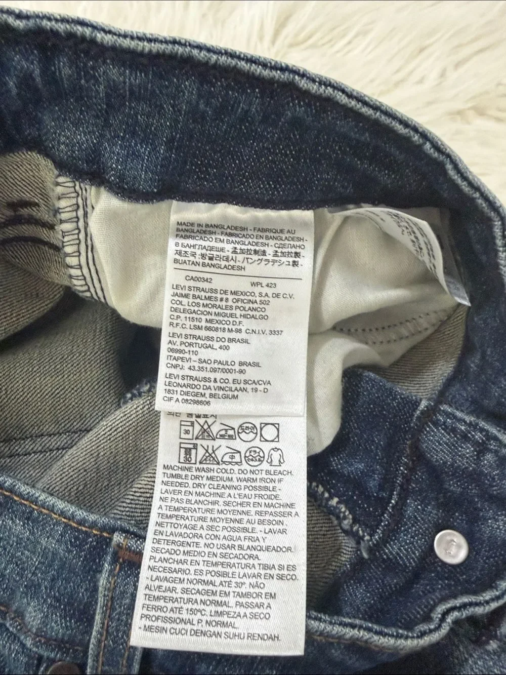 Levi's Men’s Skinny Jeans in Medium Blue Wash Size W33/L32